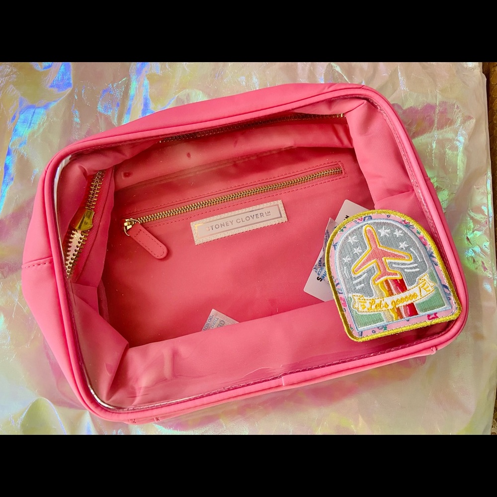 Stoney Clover Lane Guava Clear Front with Loveshackfancy patch